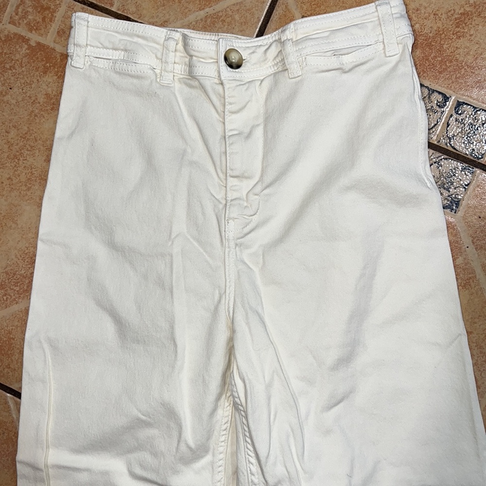 Free People White Wide-Leg Jeans - Picture 2 of 8